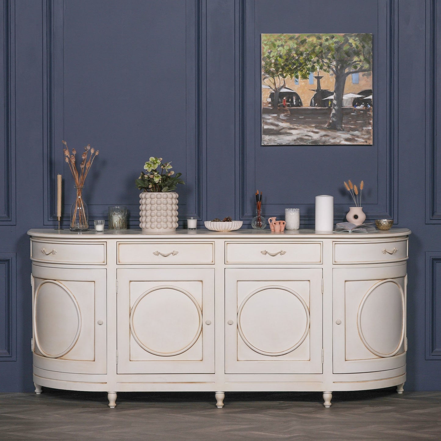 Aged Ivory French Sideboard