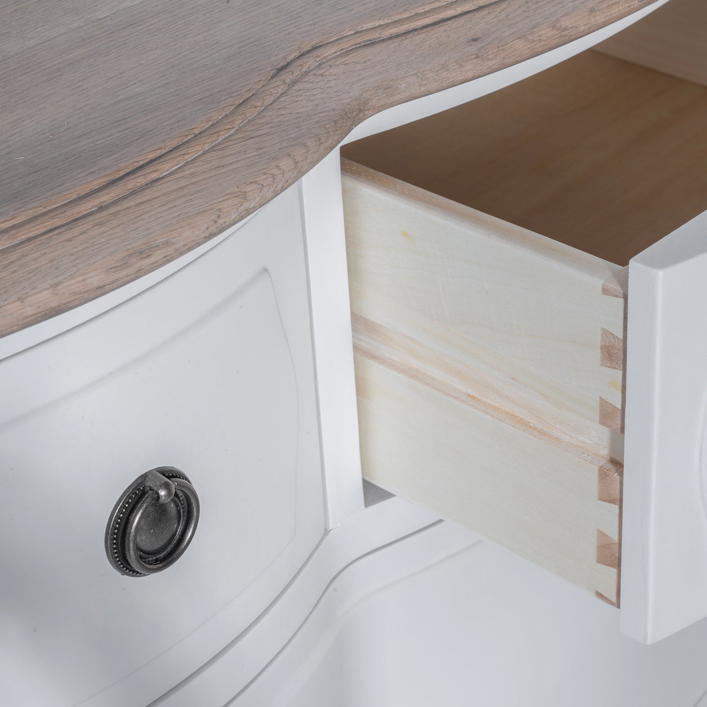 Amelie French Style Chest of Drawer with Oak Top
