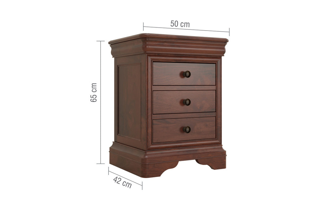Antoinette French Bedside Table Dimensions