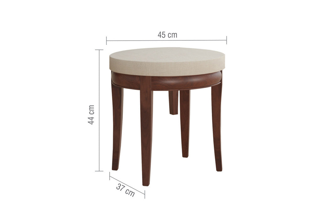 Dimensions for Antionette French Stool