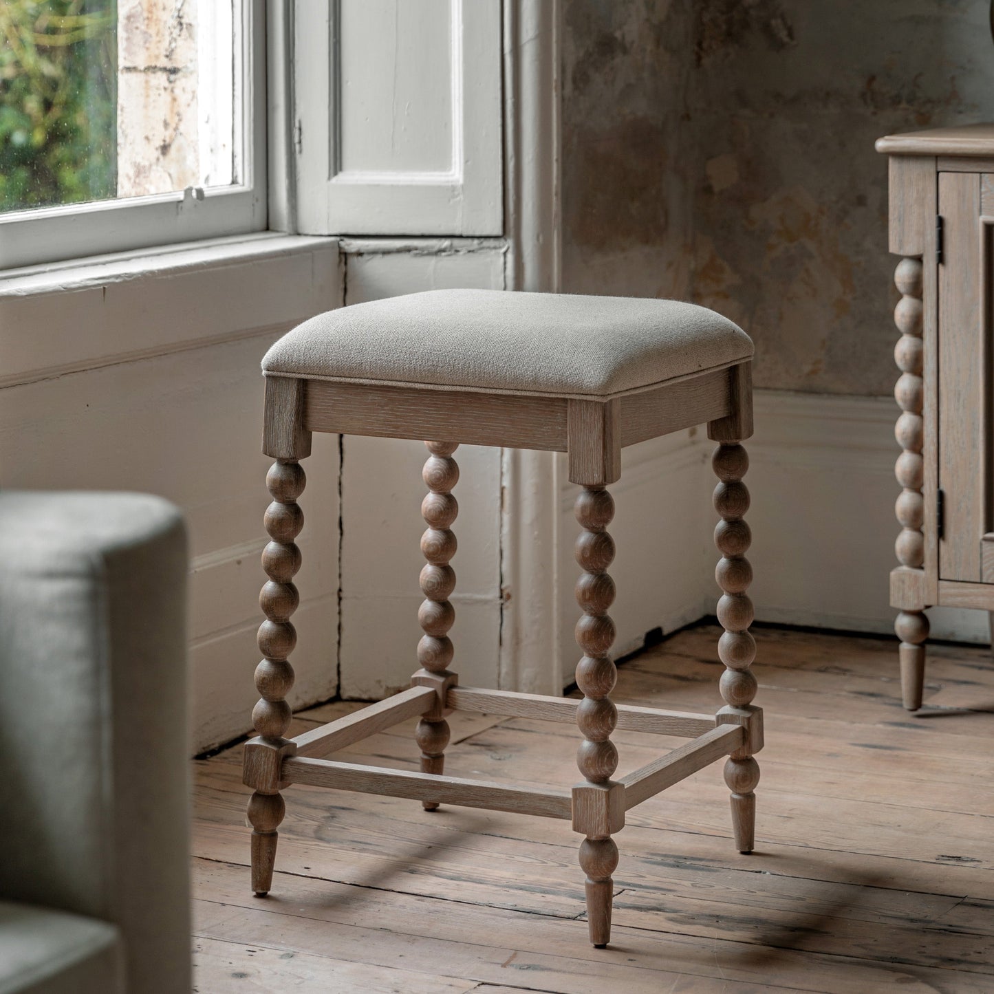Artisan Upholstered Bar Stool