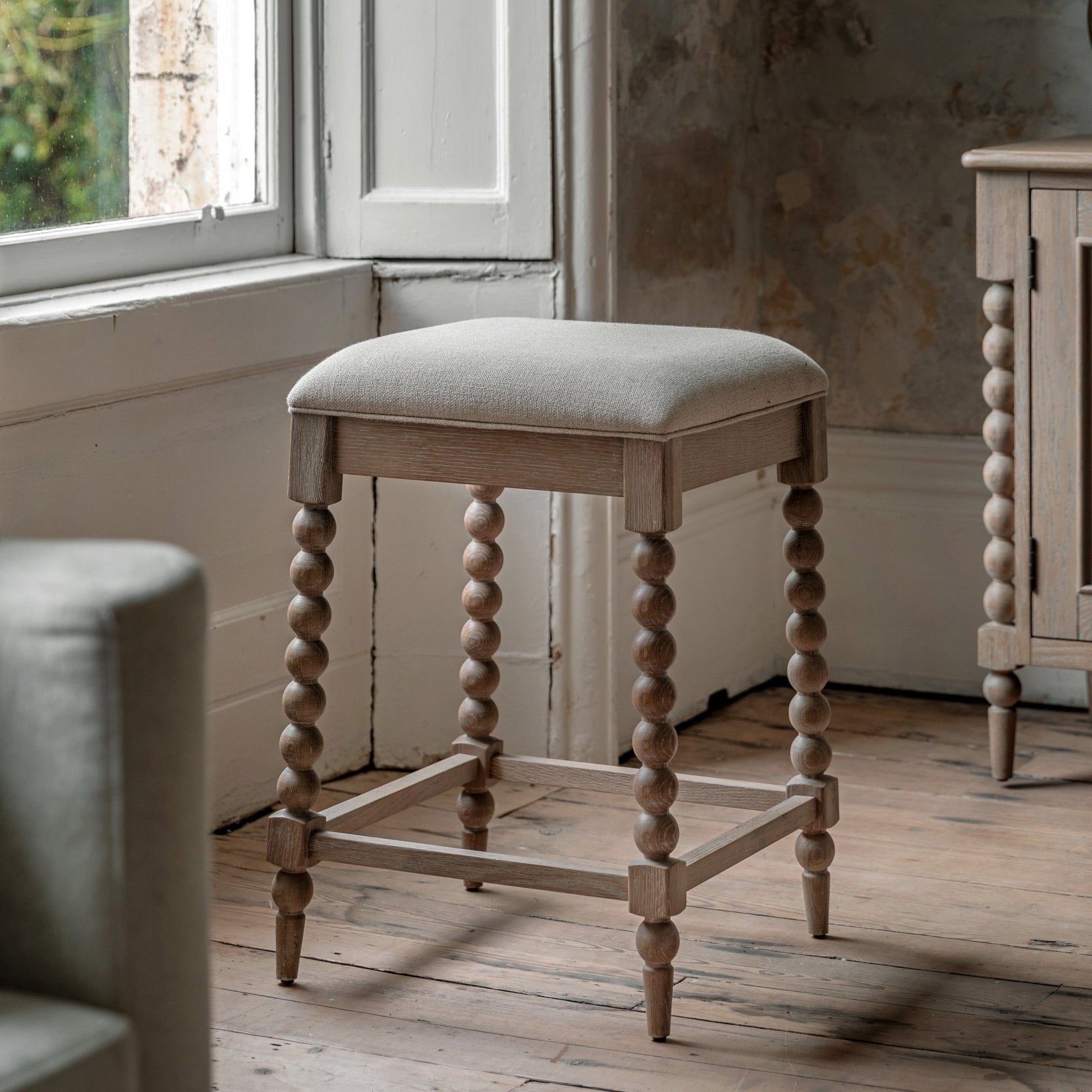 Artisan Upholstered Bar Stool