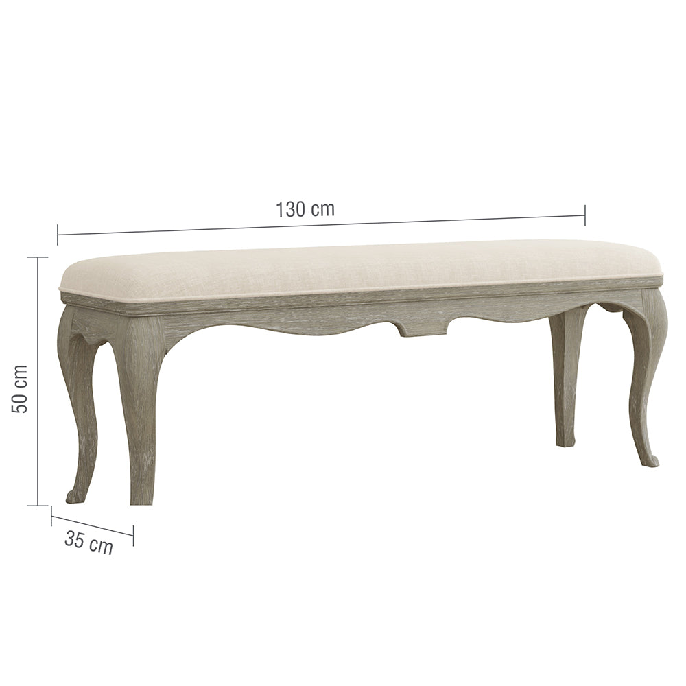 Camille French Oak Stool