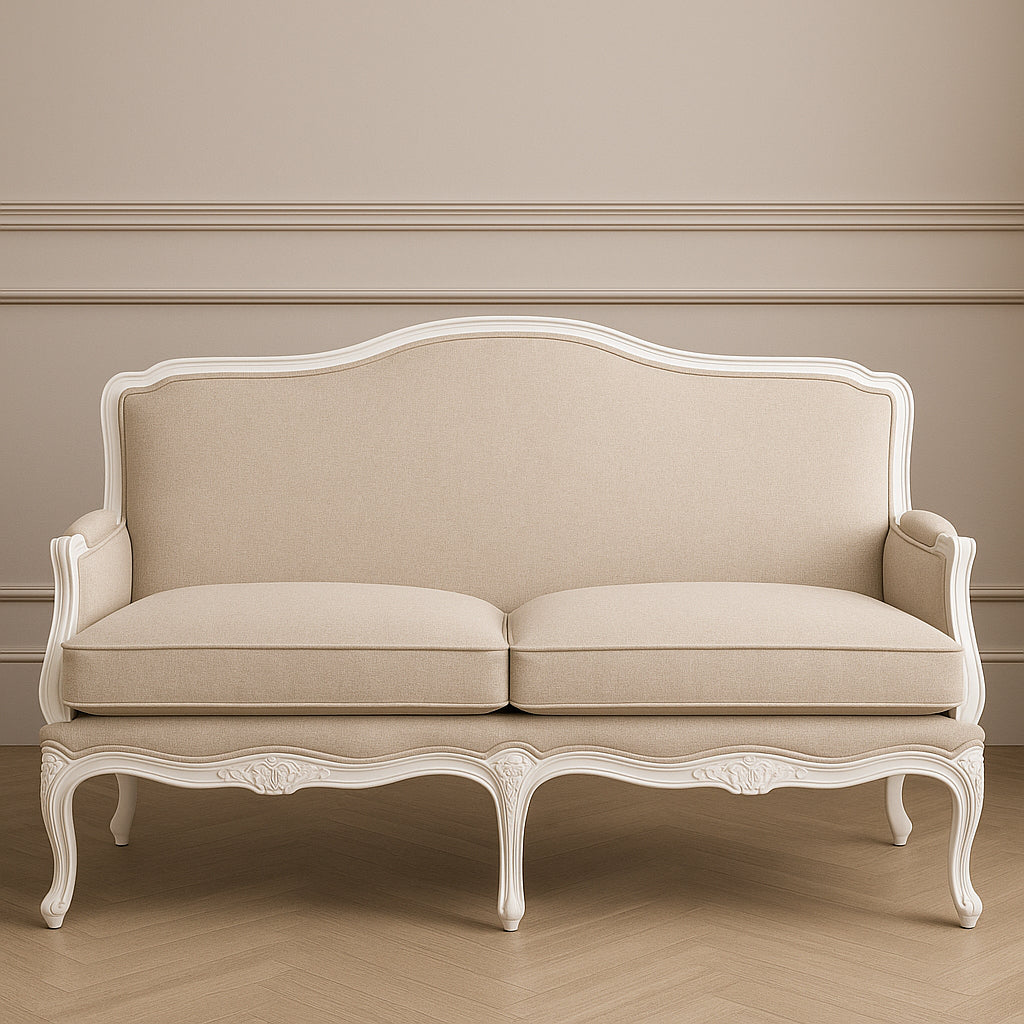Chateau French White 3 Seat Sofa