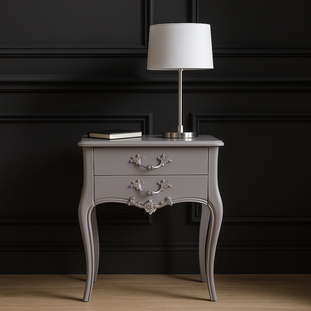 Emily French 2 Drawer Bedside Table