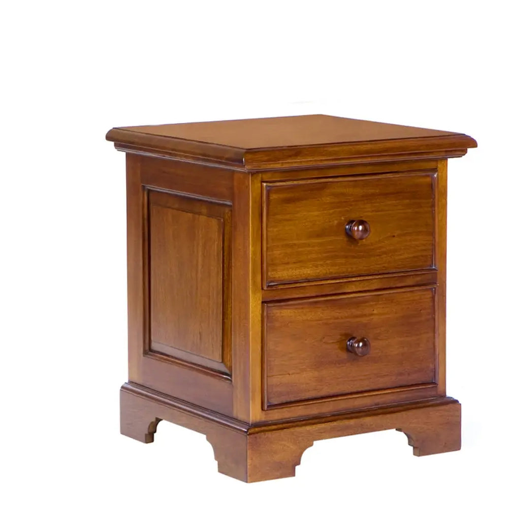 French Country Sleigh Bedside Table