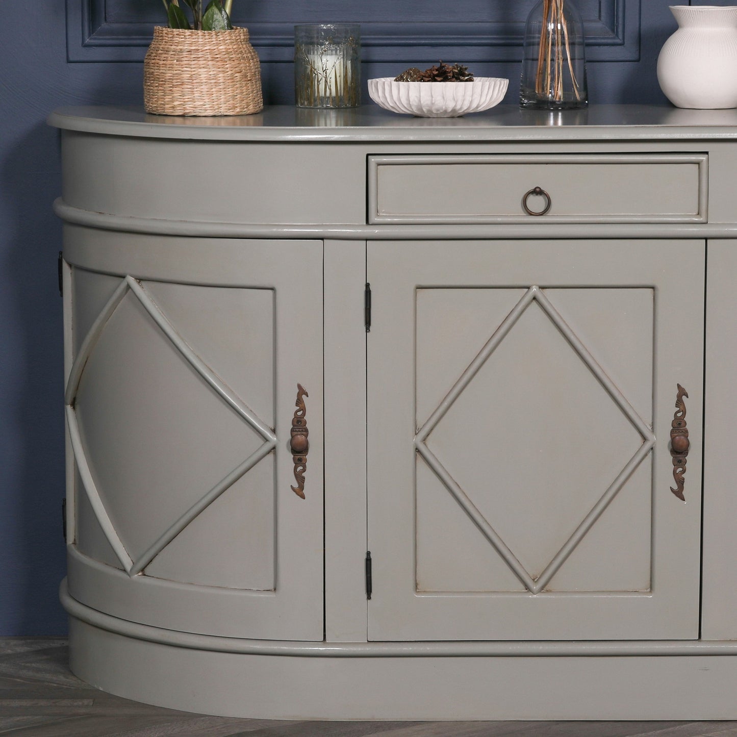 Classical Grey French Style Sideboard