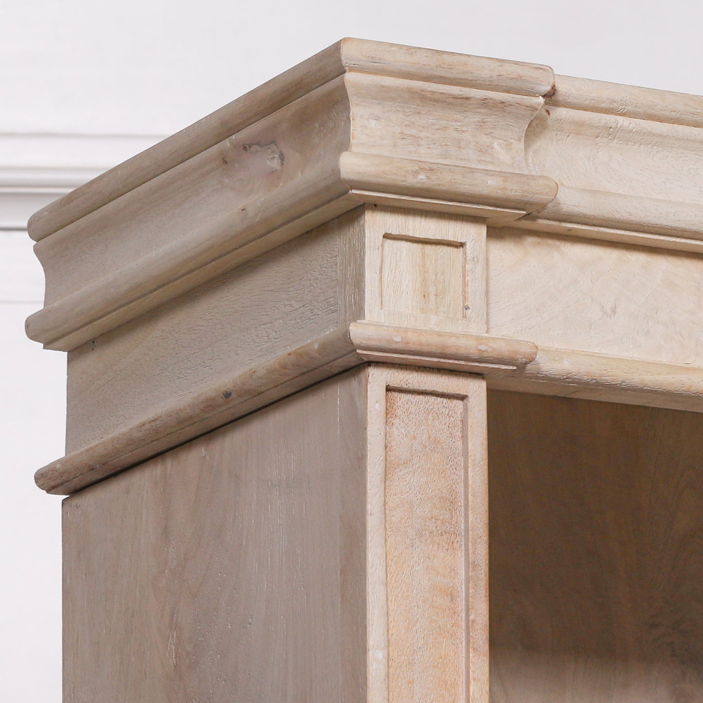 Blanche Rustic Wooden Bookcase with Drawers