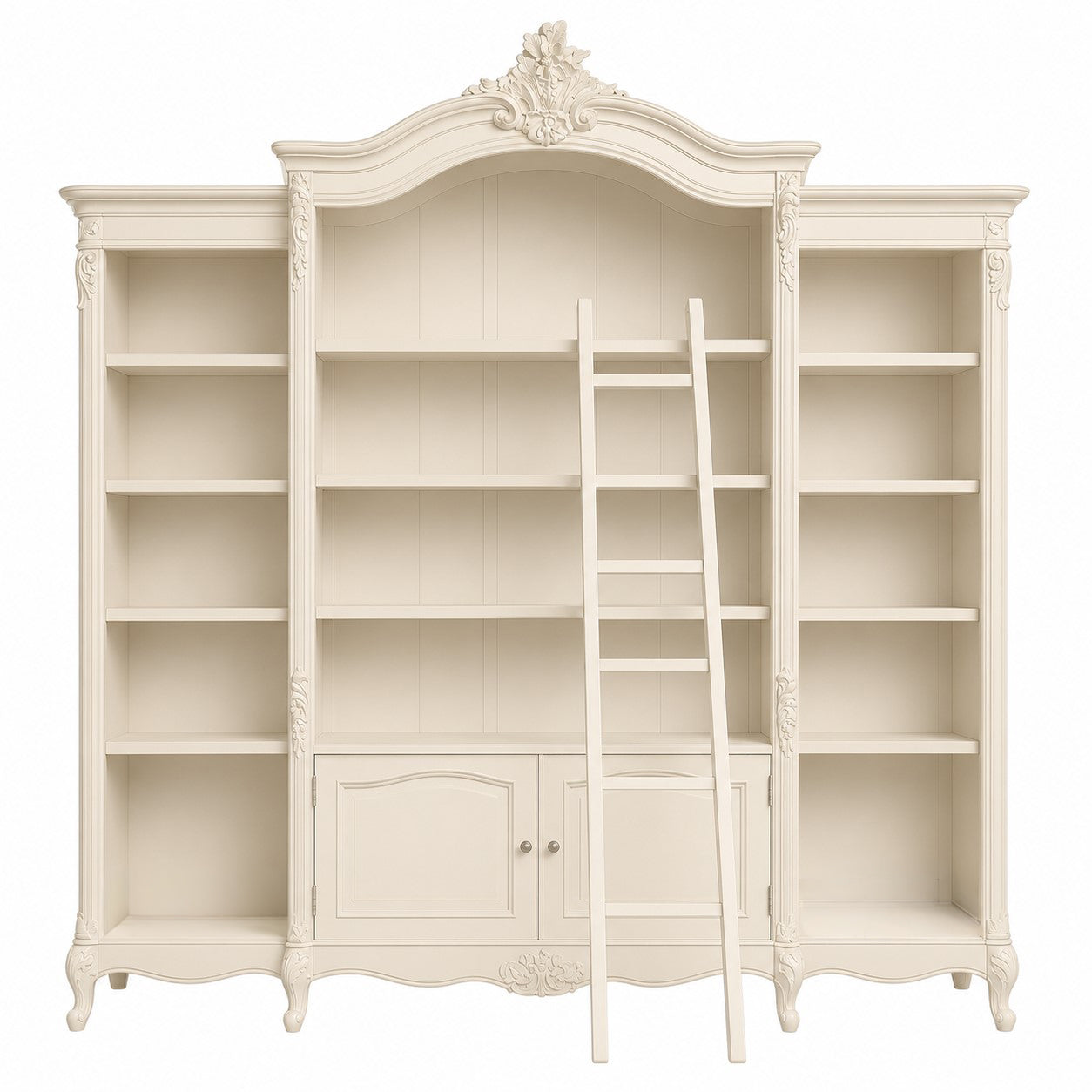 Noir French Triple Bookcase