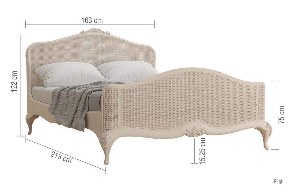 Ivory French Bed Dimensions