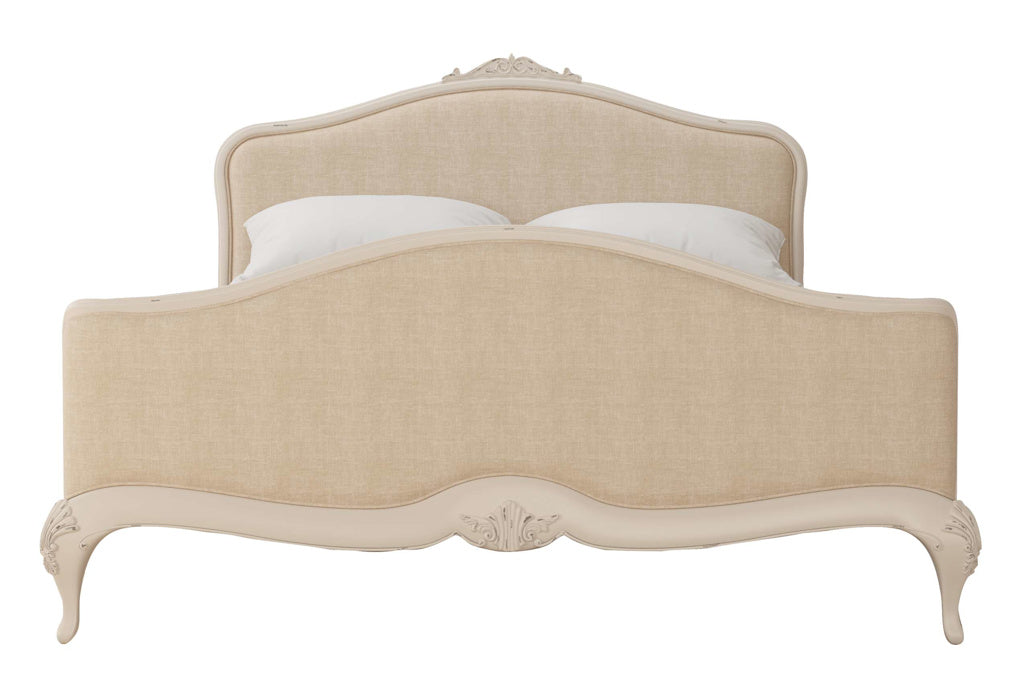 Ivory French Upholstered Bed