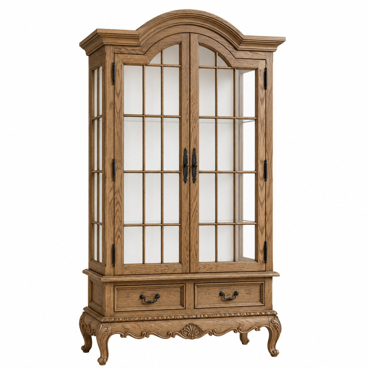 Louis French 2 Door Display Cabinet