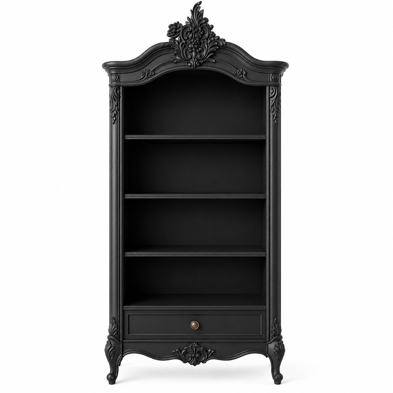 Louis French Open Bookcase with 1 Drawer