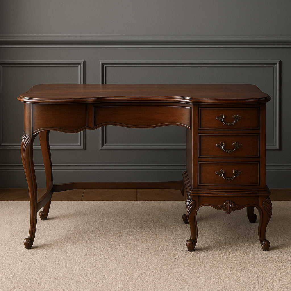 Louis Curved French Writing Desk