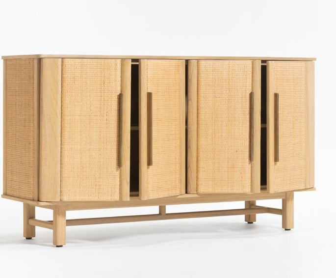 Loun Contemporary Rattan Front Sideboard