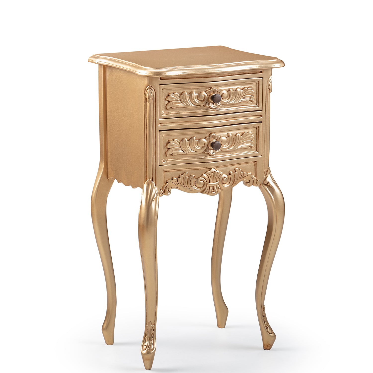 Rococo French 2 Drawer Nightstand