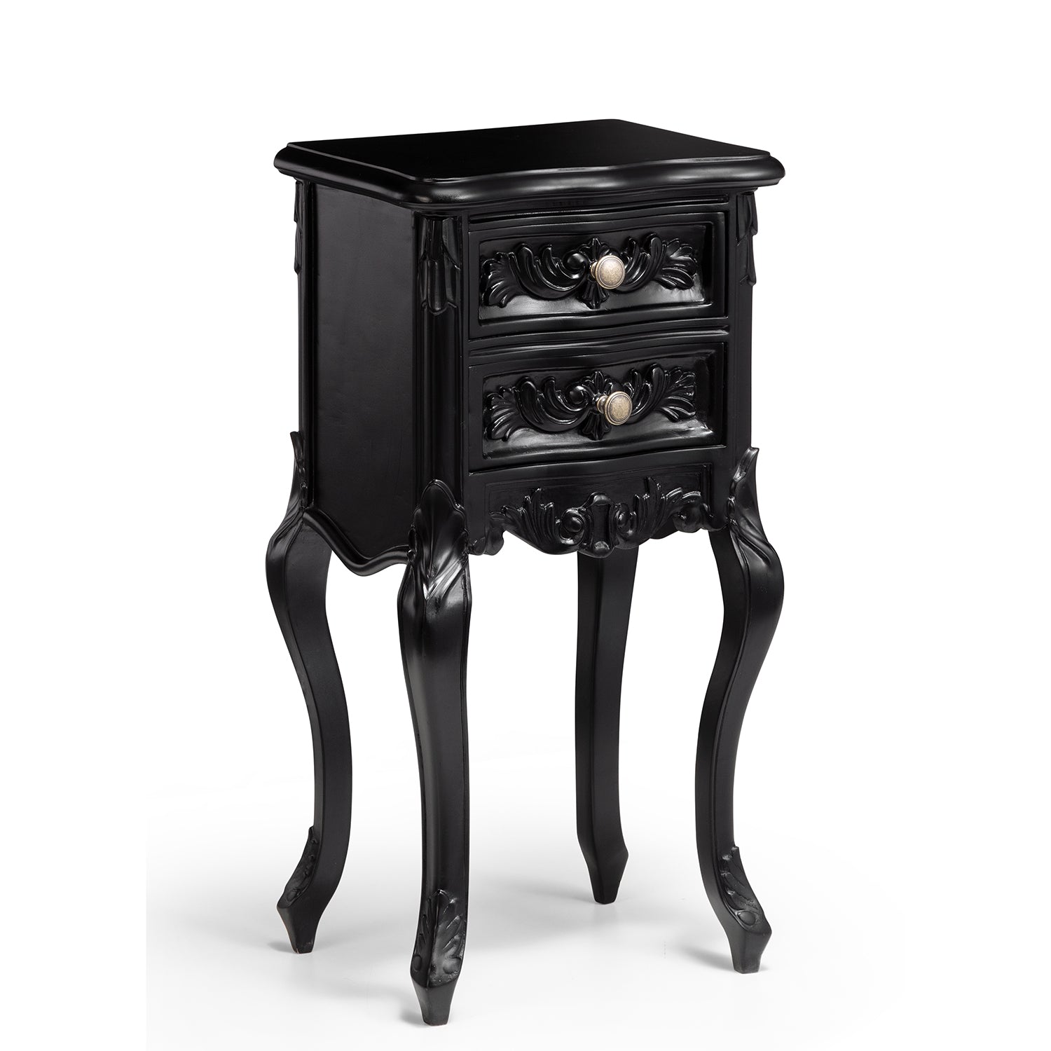 Rococo French 2 Drawer Nightstand