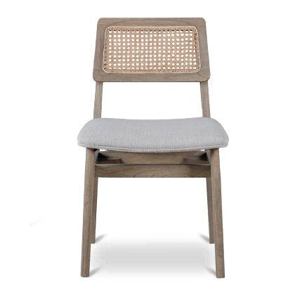 Saka Contemporary Rattan Back Dining Chair