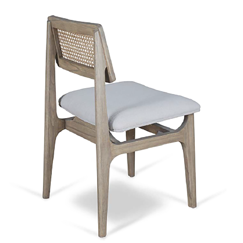 Saka Contemporary Rattan Back Dining Chair