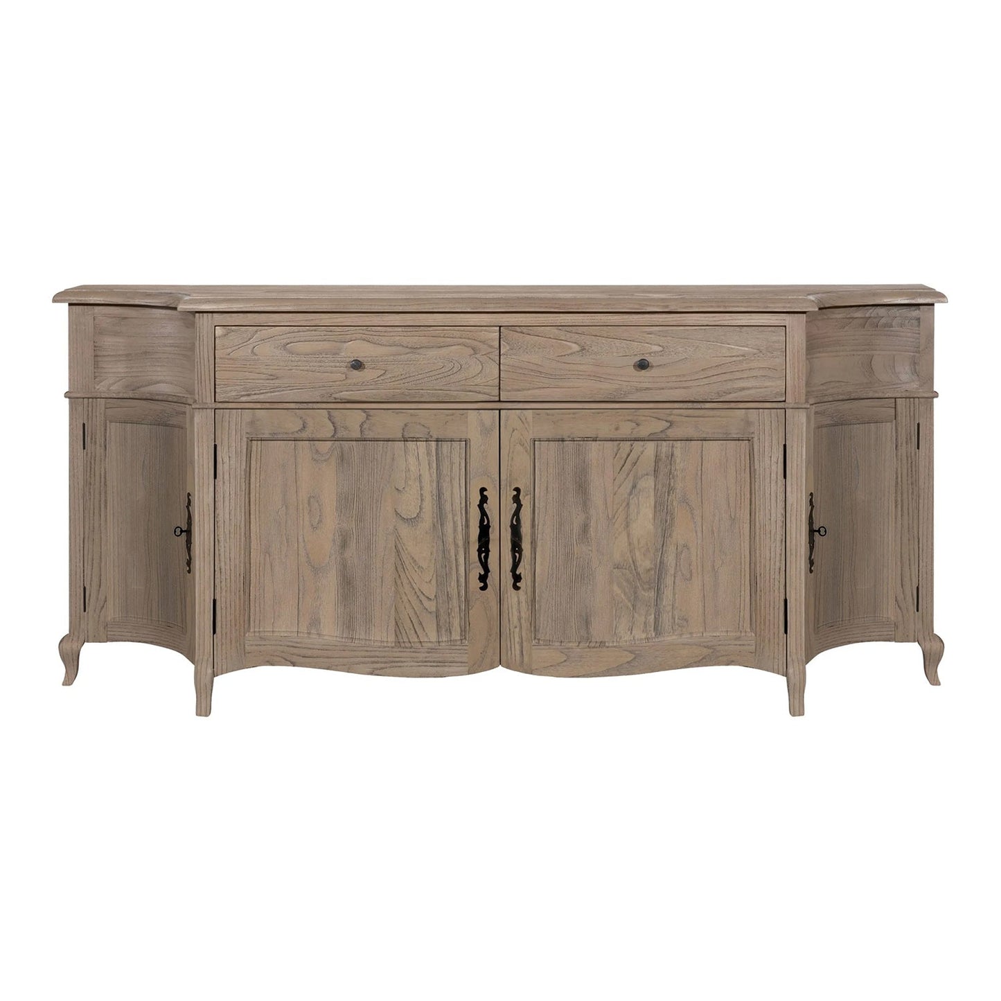 Sofia French Curved Natural Sideboard with 4 Doors
Success
