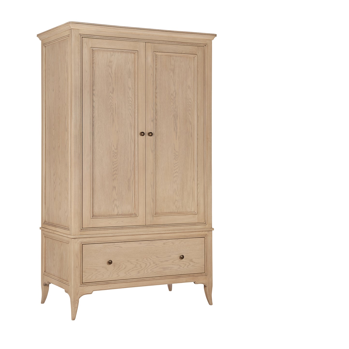 Toulon Oak French Double Wardrobe