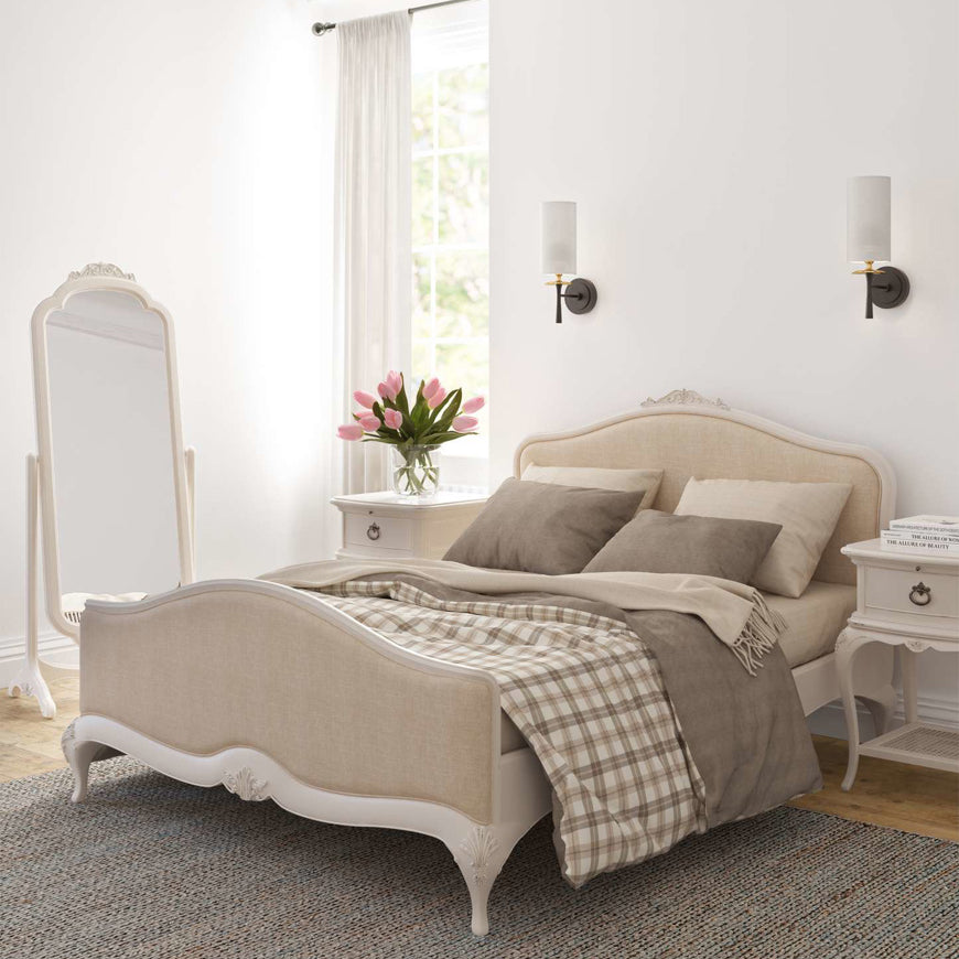 Willis Gambier Ivory Upholstered French Bed