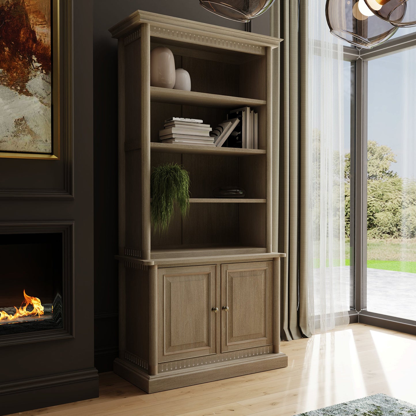 Willow French Small Bookcase