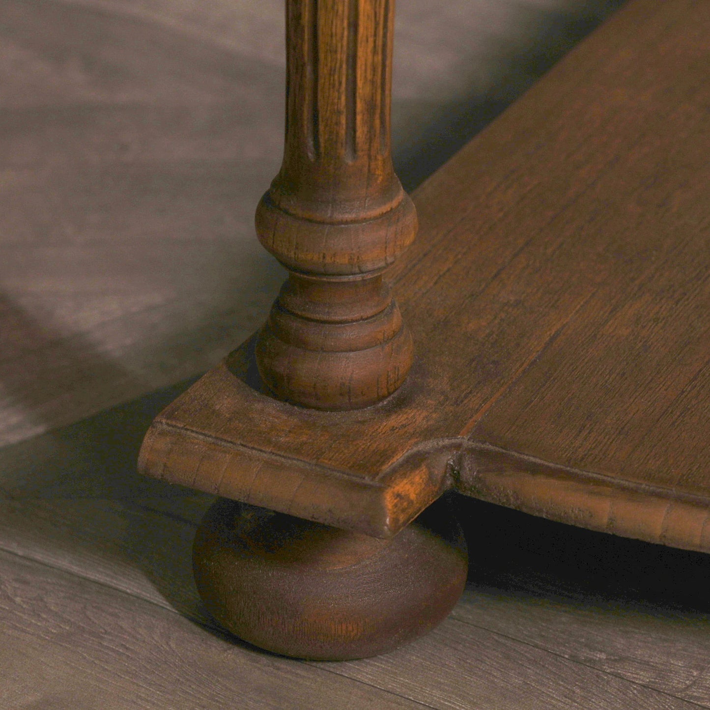Rustic Wooden French Console with 1 Drawer
