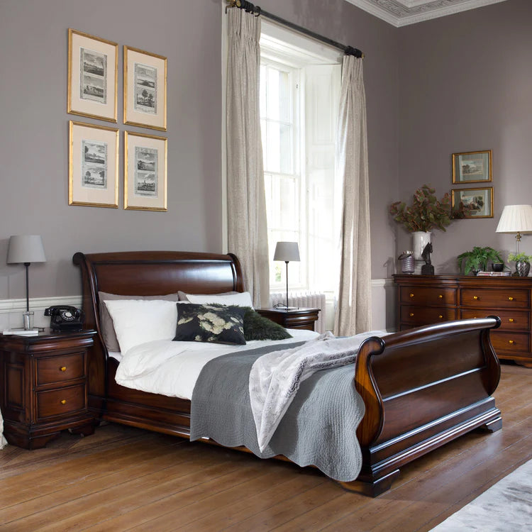 Normandie Sleigh French Bedroom Furniture