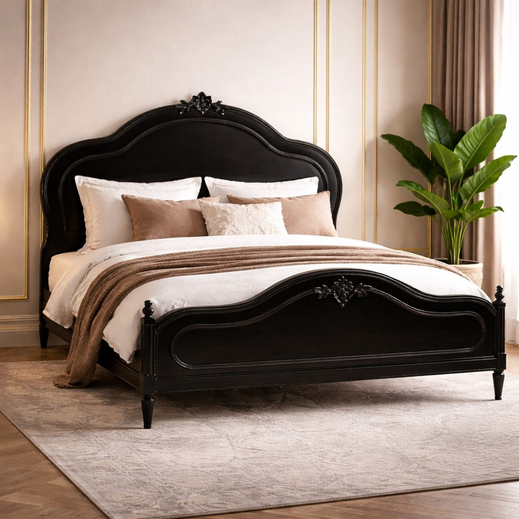 Parisian Noir Louis French Bedroom Furniture