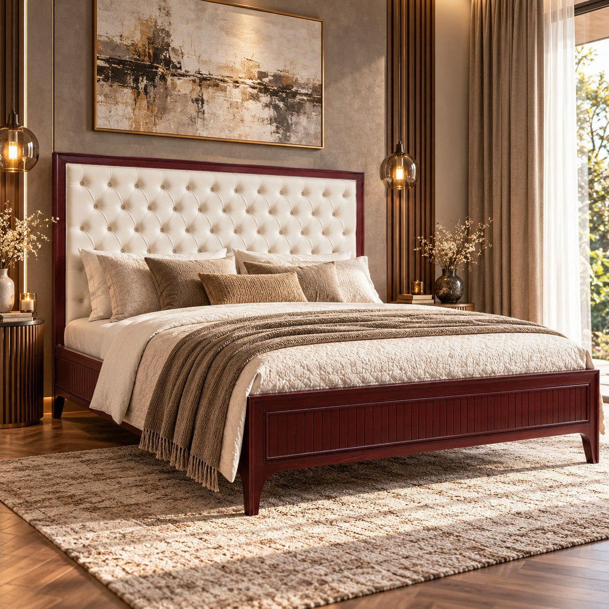 Verona Cherry Brown French Bedroom Furniture