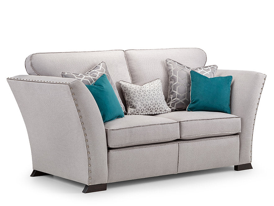 Crompton Style Grey Upholstered Sofa