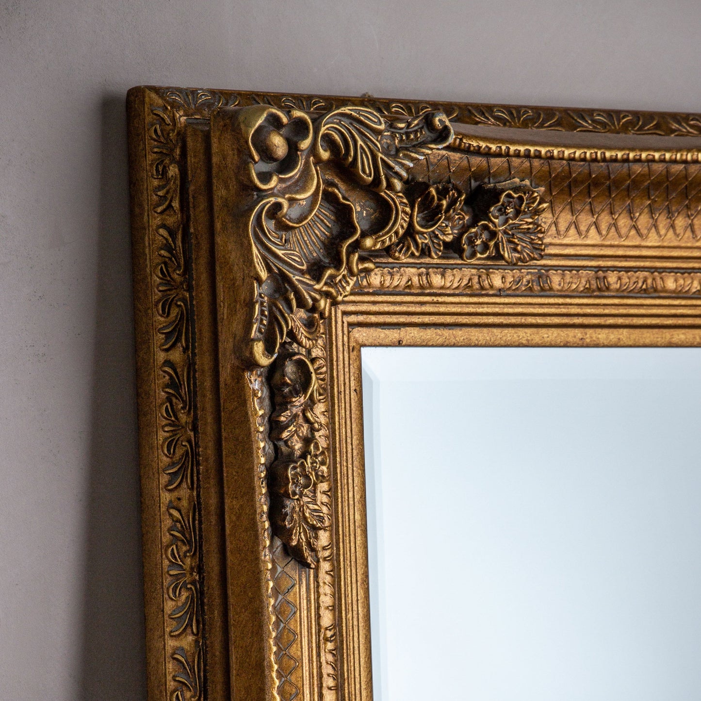 Gold Abbey Mirror French Style