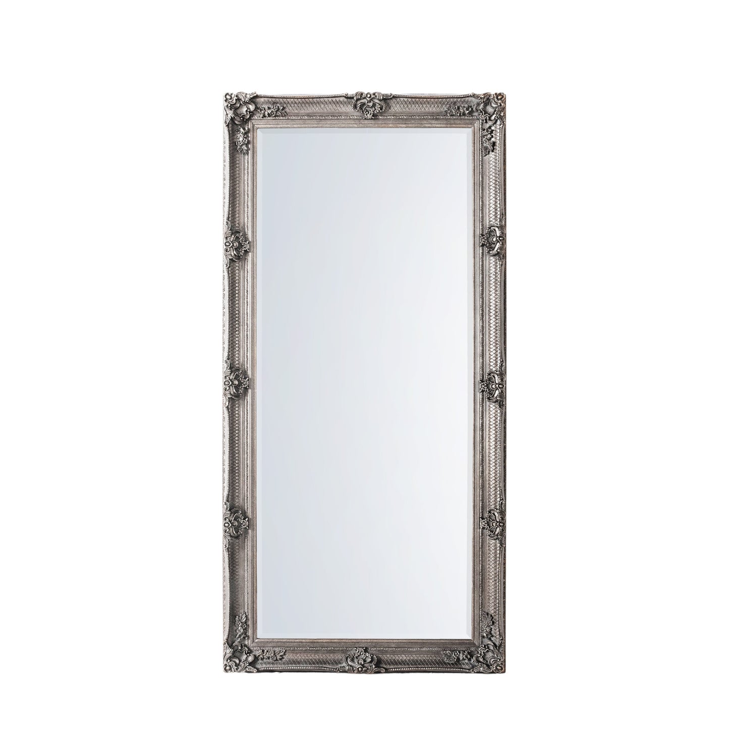 Abbey Silver Leaner French Mirror