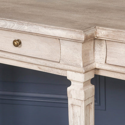 Acacia 4 Drawer French Breakfront Console Table