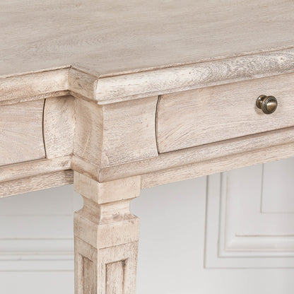 Acacia 4 Drawer French Breakfront Console Table