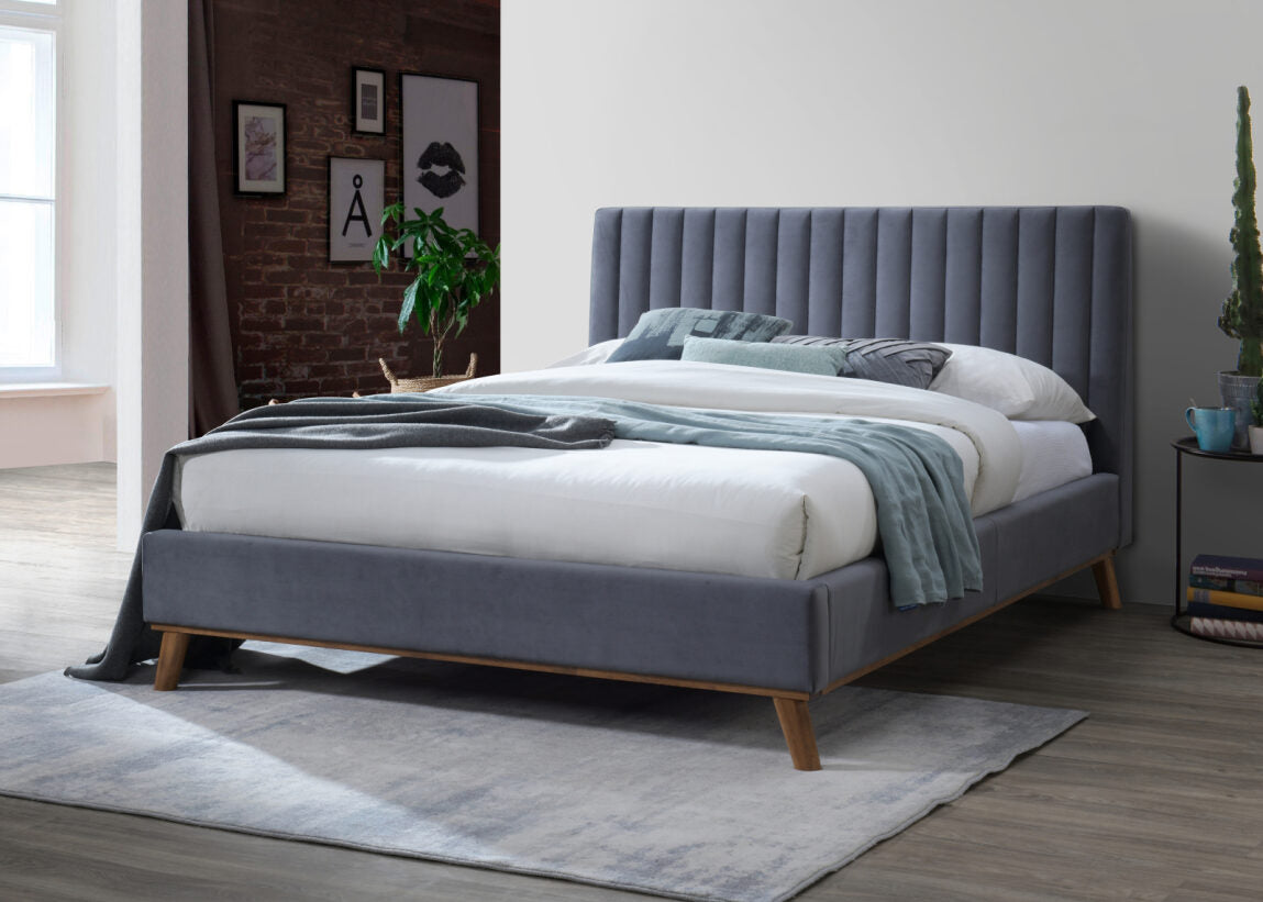 Albany Upholstered Bed White