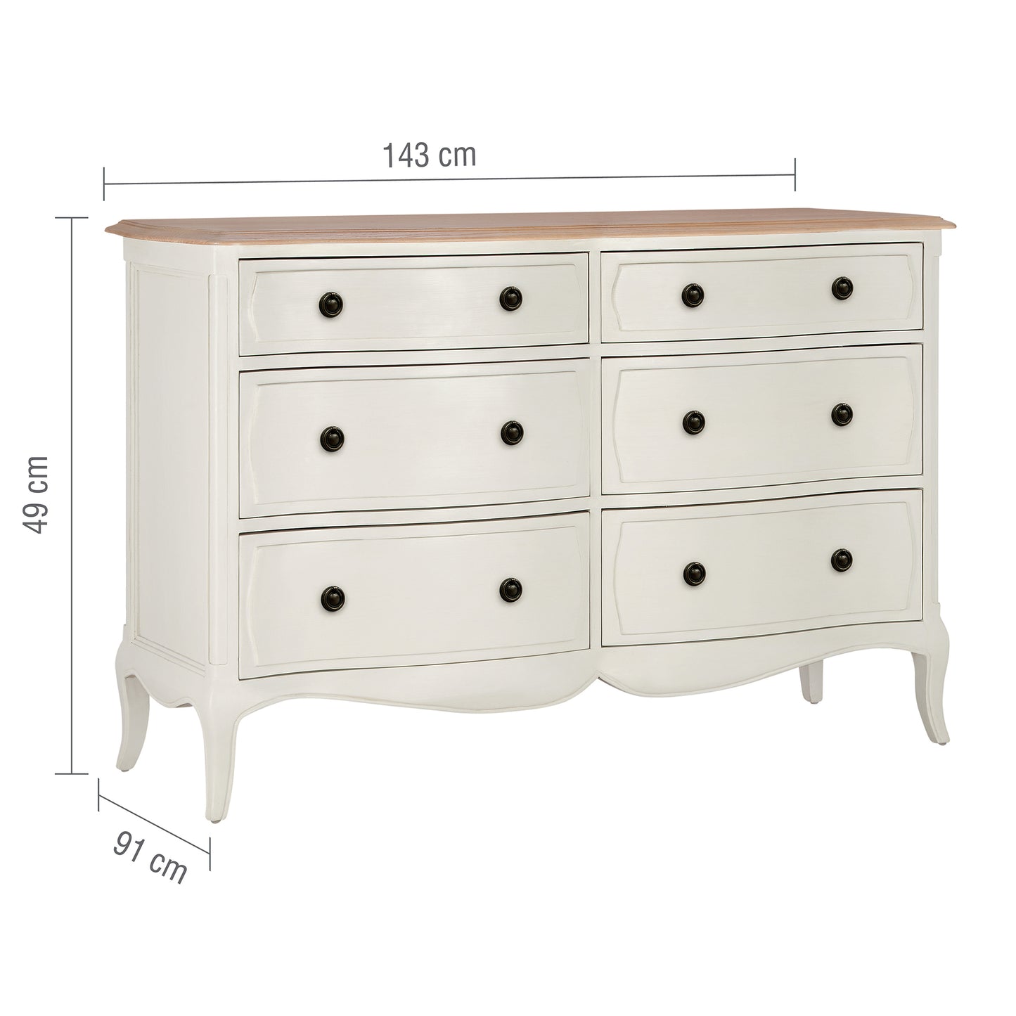 Amelie French Large Chest of Drawers