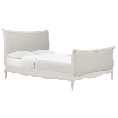 Amelie French Bed with Upholstered Headboard and Footboard