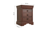 Antoinette French Bedside Table Dimensions