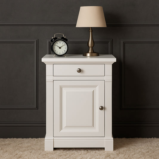 Antoinette French Sleigh Bedside Table
