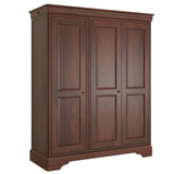 Antoinette French Sleigh Triple Wardrobe