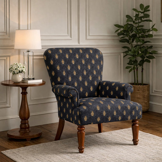 Antoinette Linen French Armchair