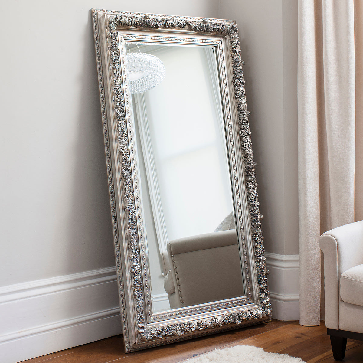 Antwerp Leaner Mirror Silver