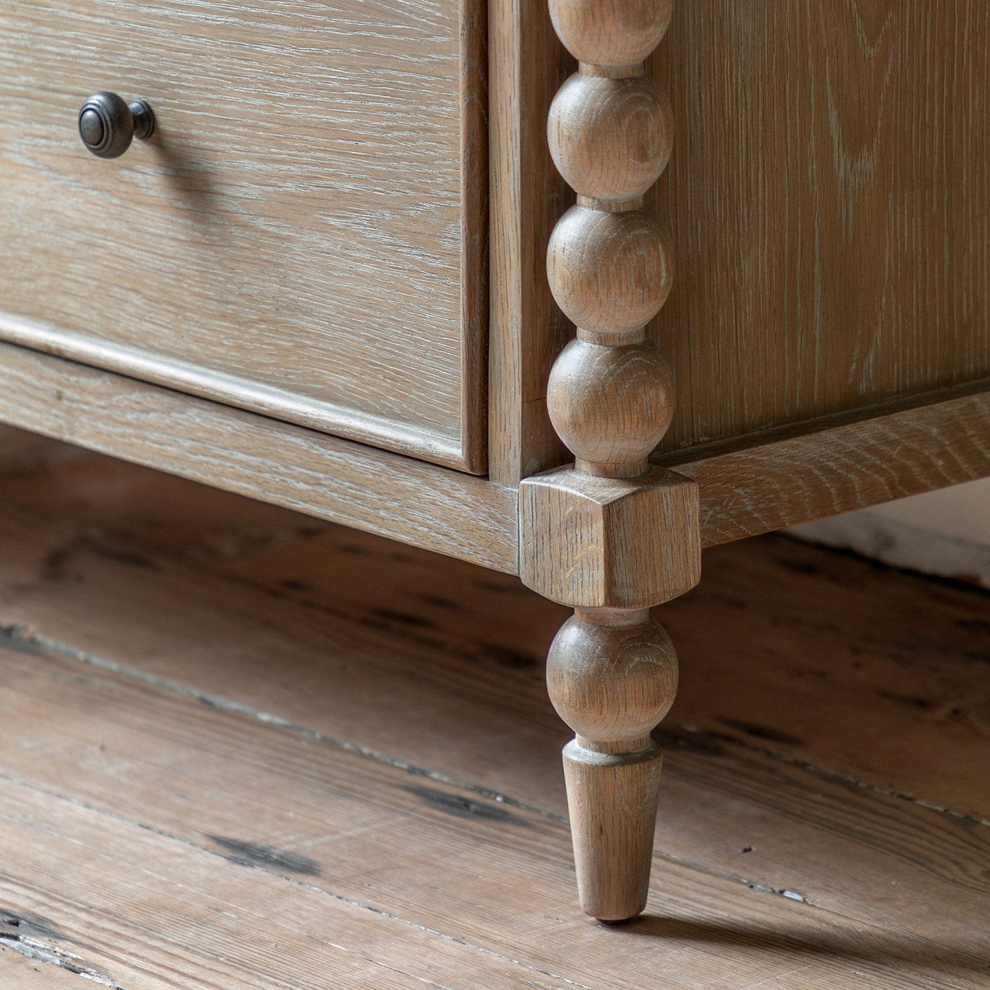 Artisan Oak French Style 3 Drawer Chest