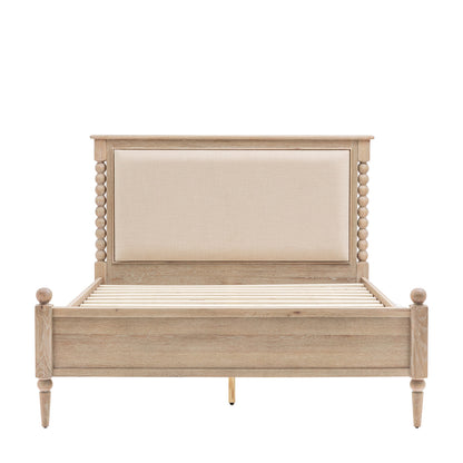 Artisan French Oak Upholstered Bed