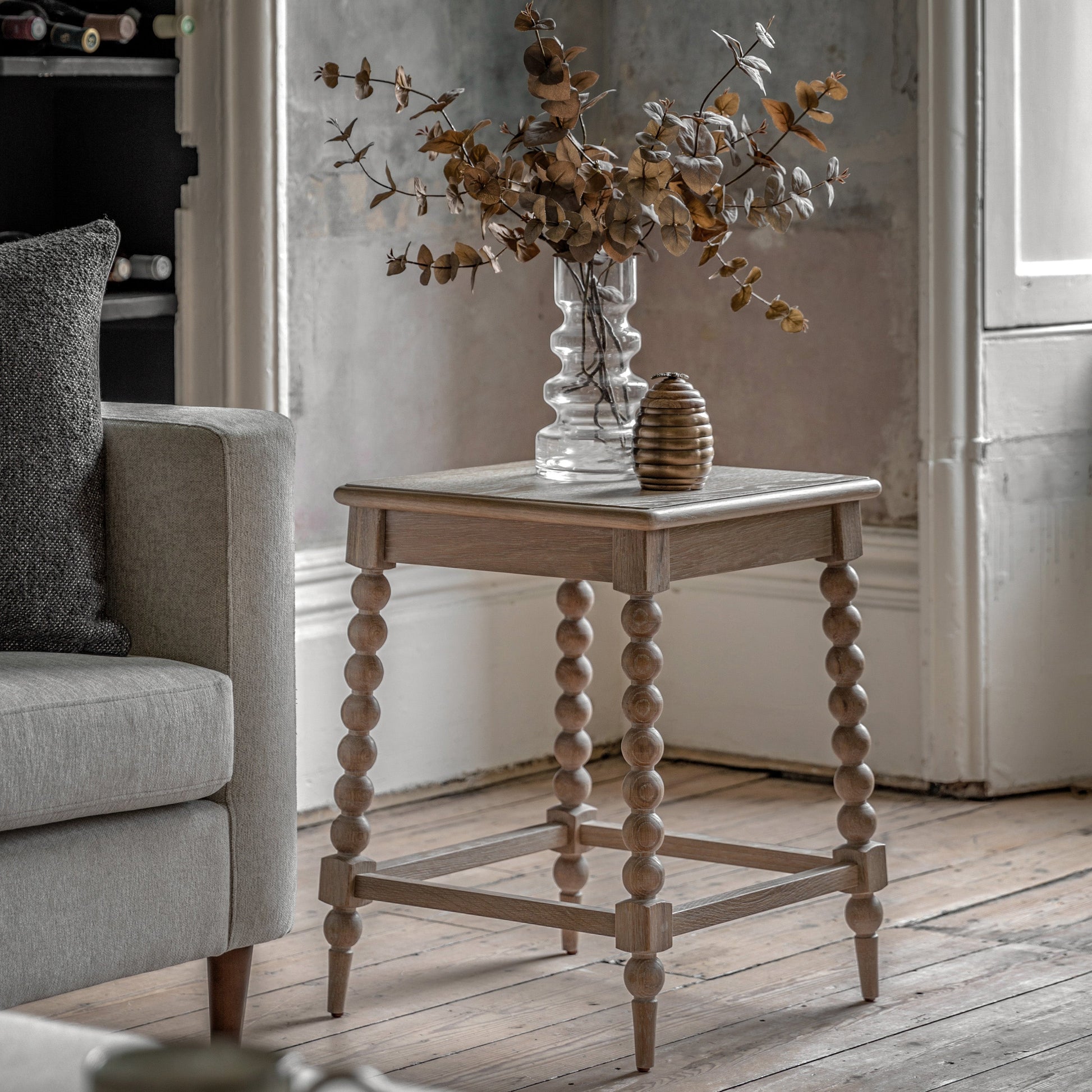 Artisan Oak French Side Table