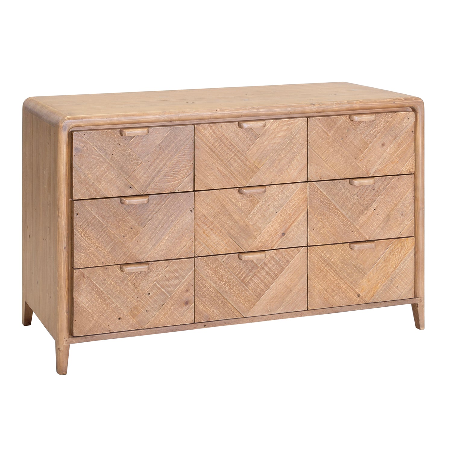 Atauro Reclaimed Contemporary 9 Drawer Large Chest