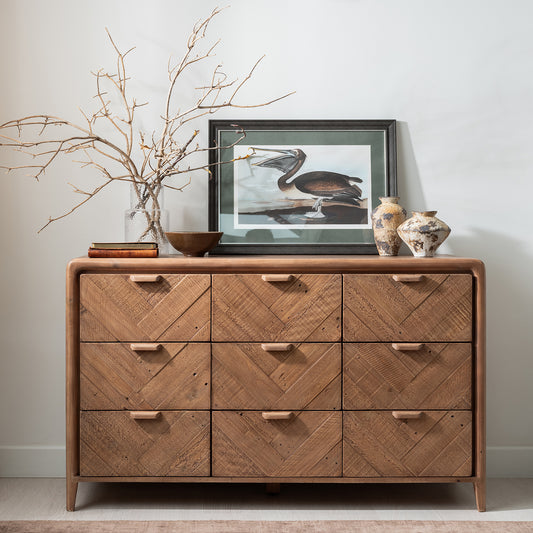 Atauro Reclaimed Contemporary 9 Drawer French Chest