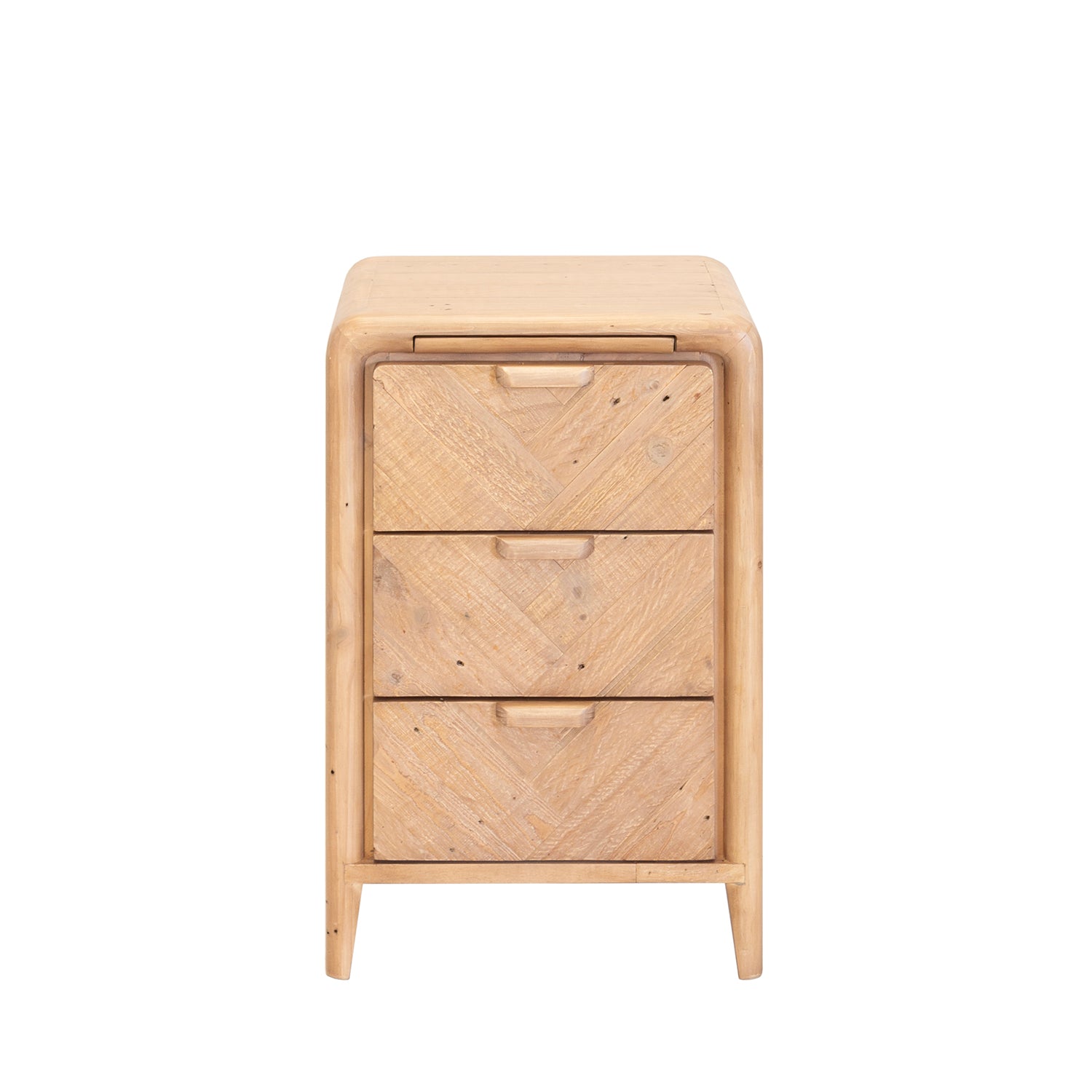 Atauro Reclaimed Small 3 Drawer French Bedside Table